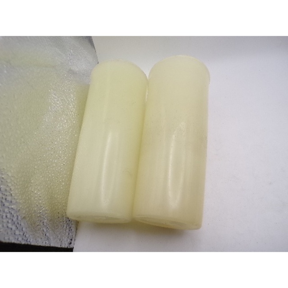 Vintage Tupperware Millionaire‎ Line Tumblers Set of 2 Cream Tall Glasses 6.5in